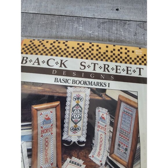 Vtg Back Street Designs Basic Bookmarks I Needlepoint Cross Stitch NOS Rare - Picture 2 of 5